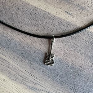 Handmade baby guitar necklace